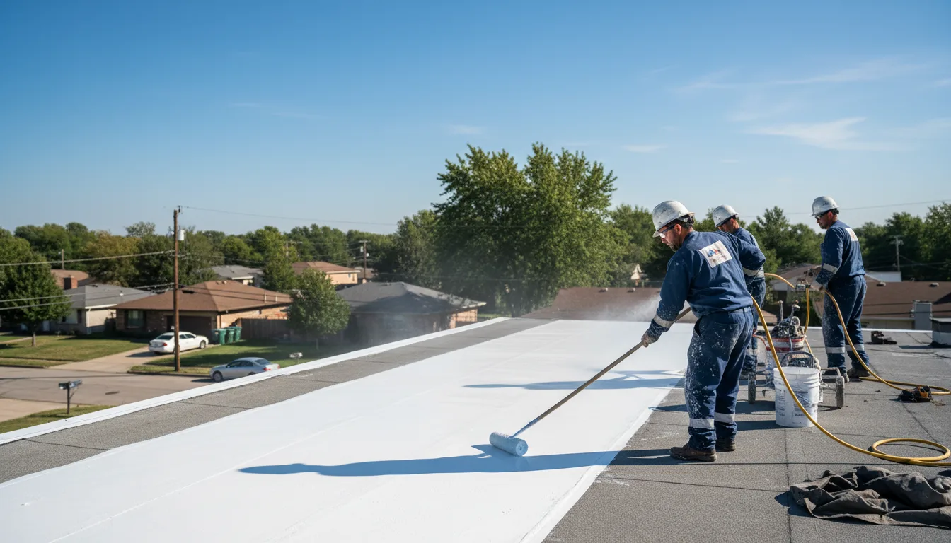 Commercial roof coating in Stockbridge, MA near me